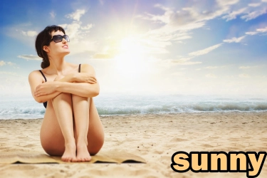 sunny, slnečno, počasie