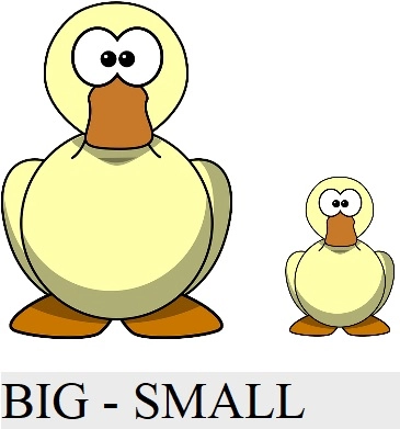 big small
