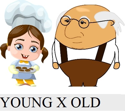 old a young