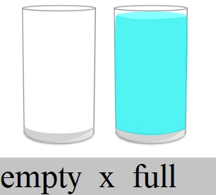 full and empty