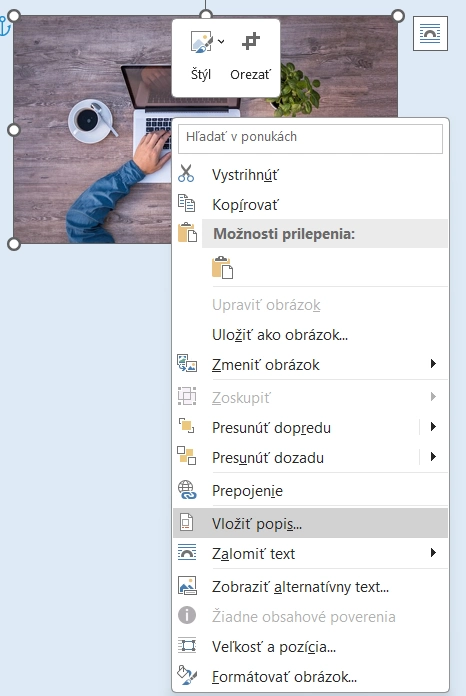 zoznam ilustrácií automatický