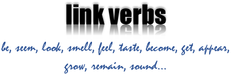 sponové slovesá - link verbs